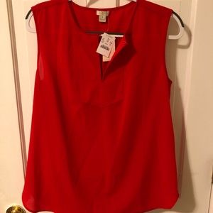 J Crew Sleeveless Blouse